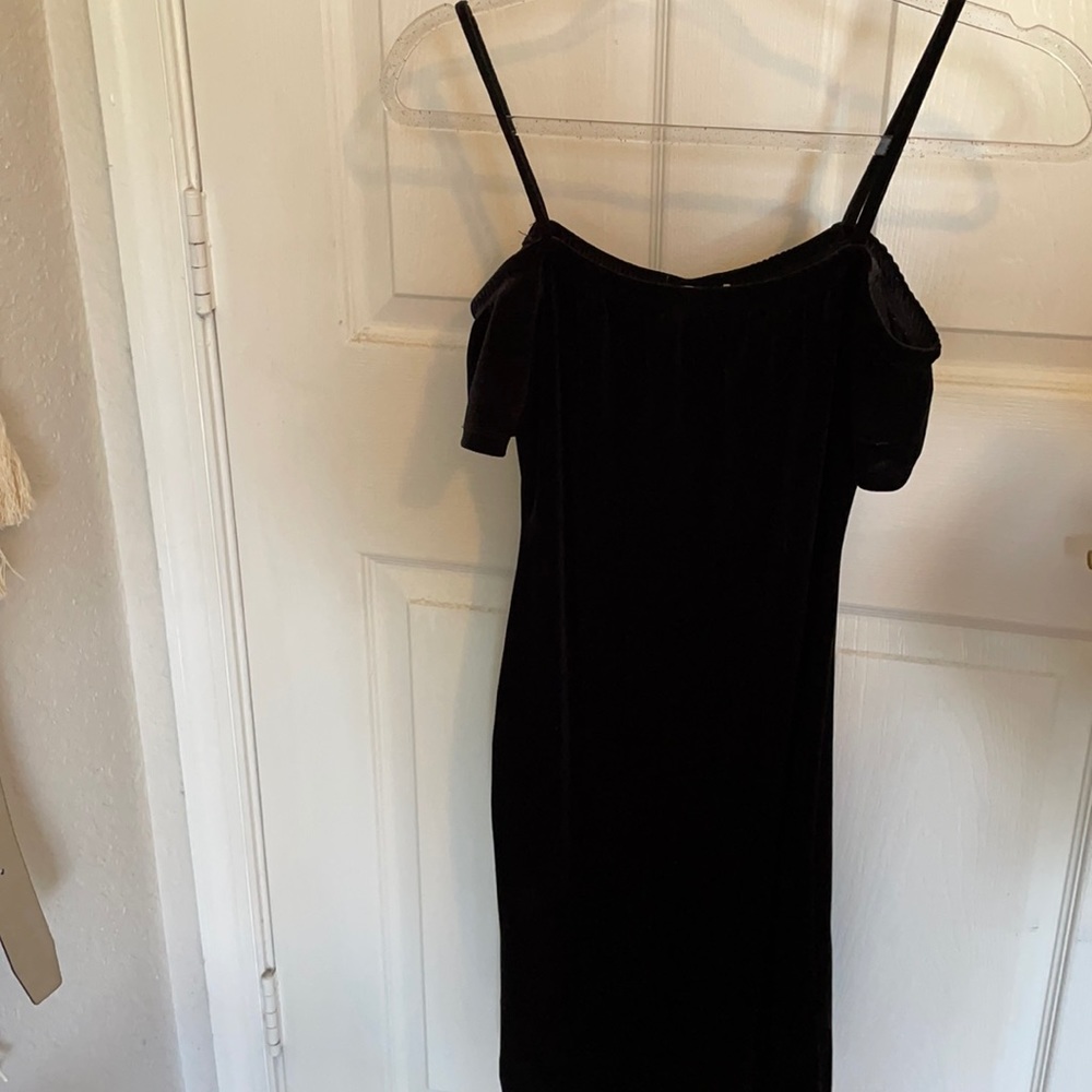 Velvet black dress